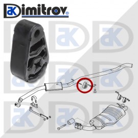 Тампон ауспух BMW 3(E90 E92 E93) 5(E60 E61) X3(E83) X5(E70) Z4(E85 E86)